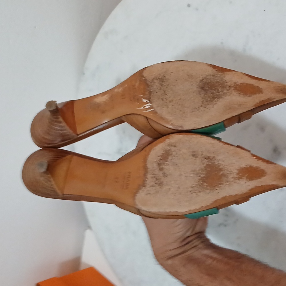 Prada Brown Leather Women's Shoes - Picture 9 of 9
